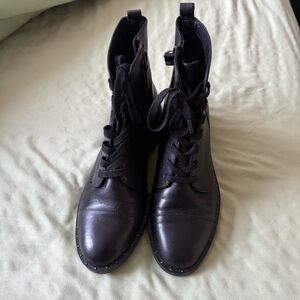 Halogen Dark Lace-Up Boots